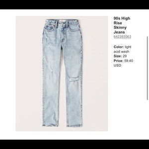 Brand New Abercrombie Jeans
